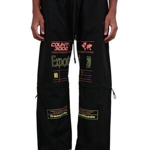 𝅺MARCELO Burlon Mens Technical Track Pants Medium